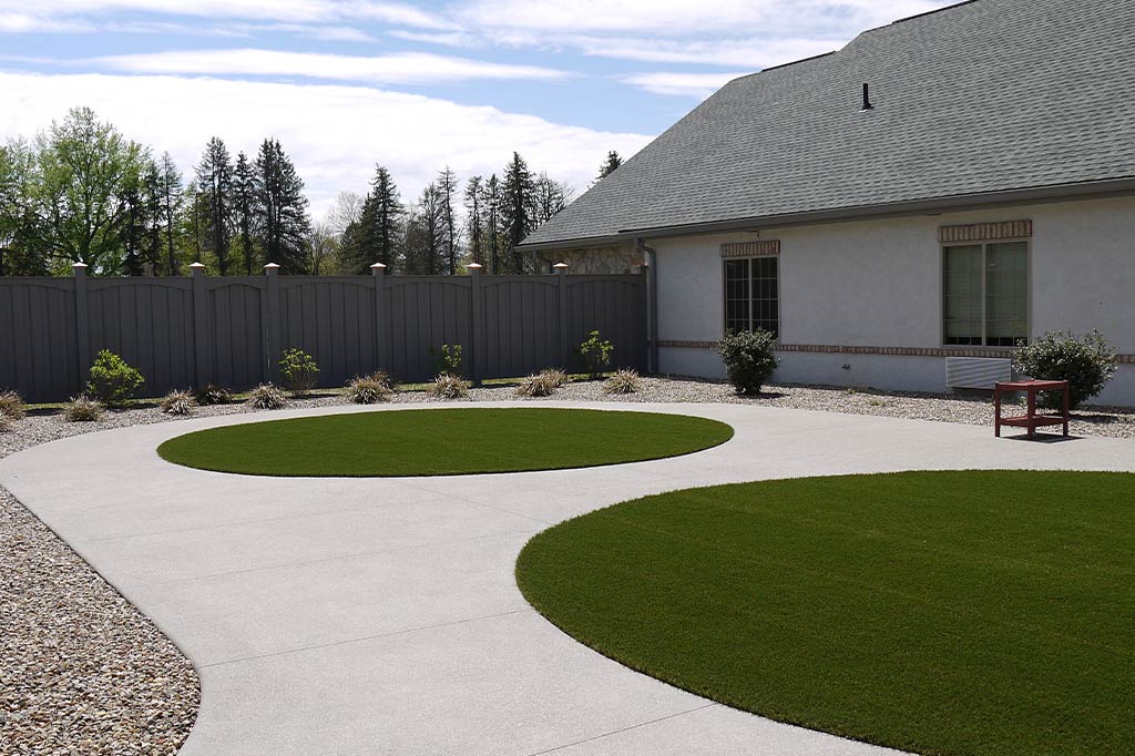 Residential landscape installation